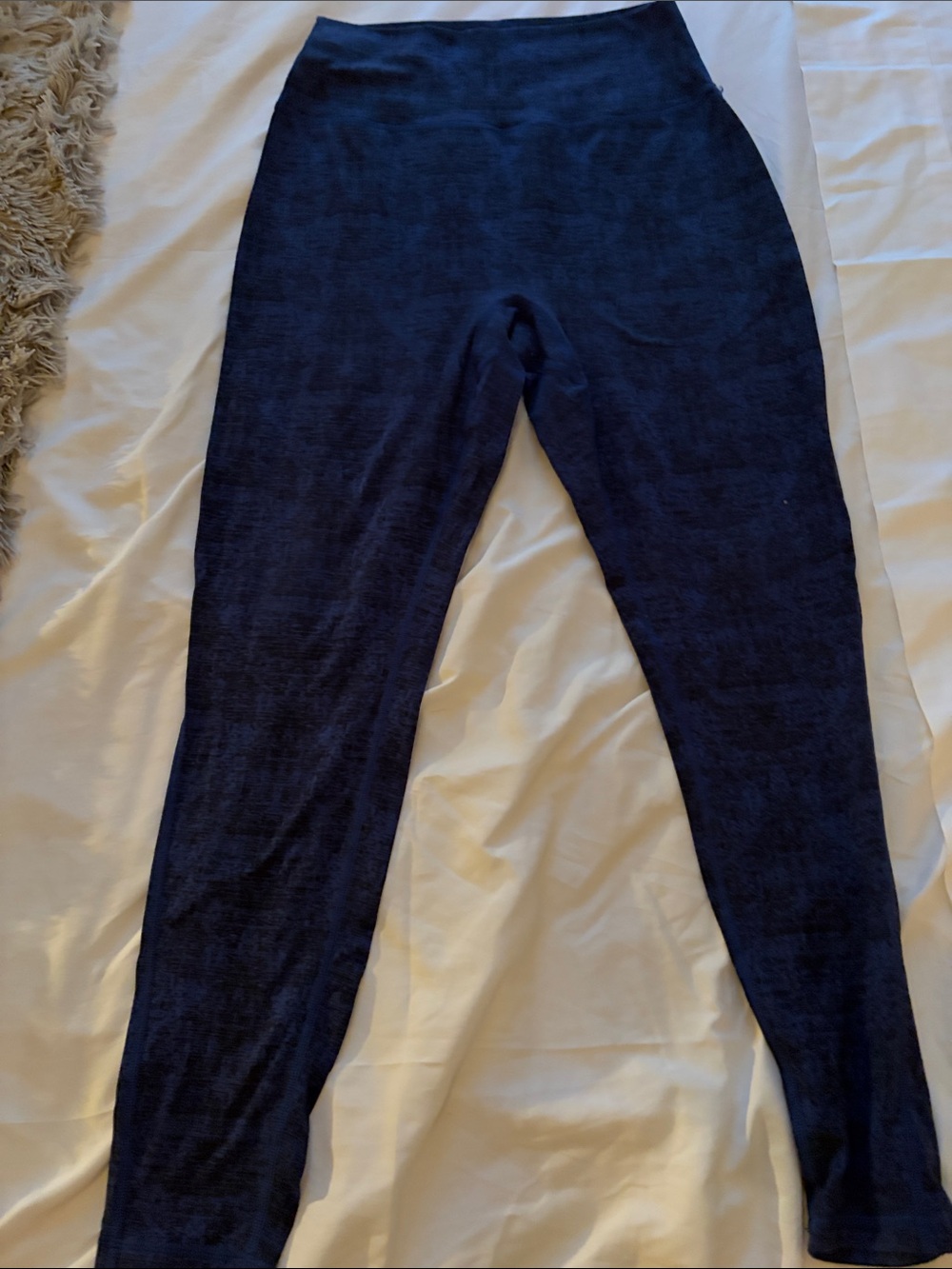 Women’s Navy Blue & black detail leggings By Buffbunny